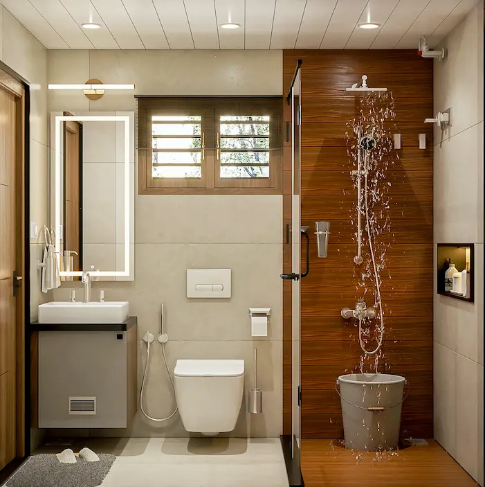 Washroom interior work by ARK